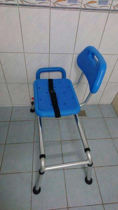 Refurbished Gateway Premium Sliding Bath Transfer Bench with Swivel Seat & Padded Cushion - Mobility Aid for Elderly & Disabled - Safe Shower Chair for Bathroom Safety & Independence