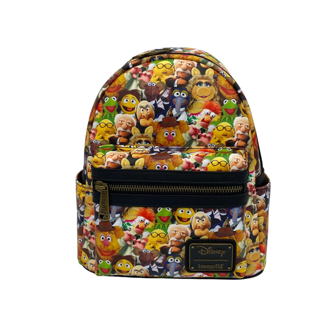 Loungefly Exclusive Muppets All Over Print Double Strap Shoulder Bag - Stylish Disney Themed Crossbody Purse for Women, Perfect for Theme Parks, Cosplay & Everyday Use