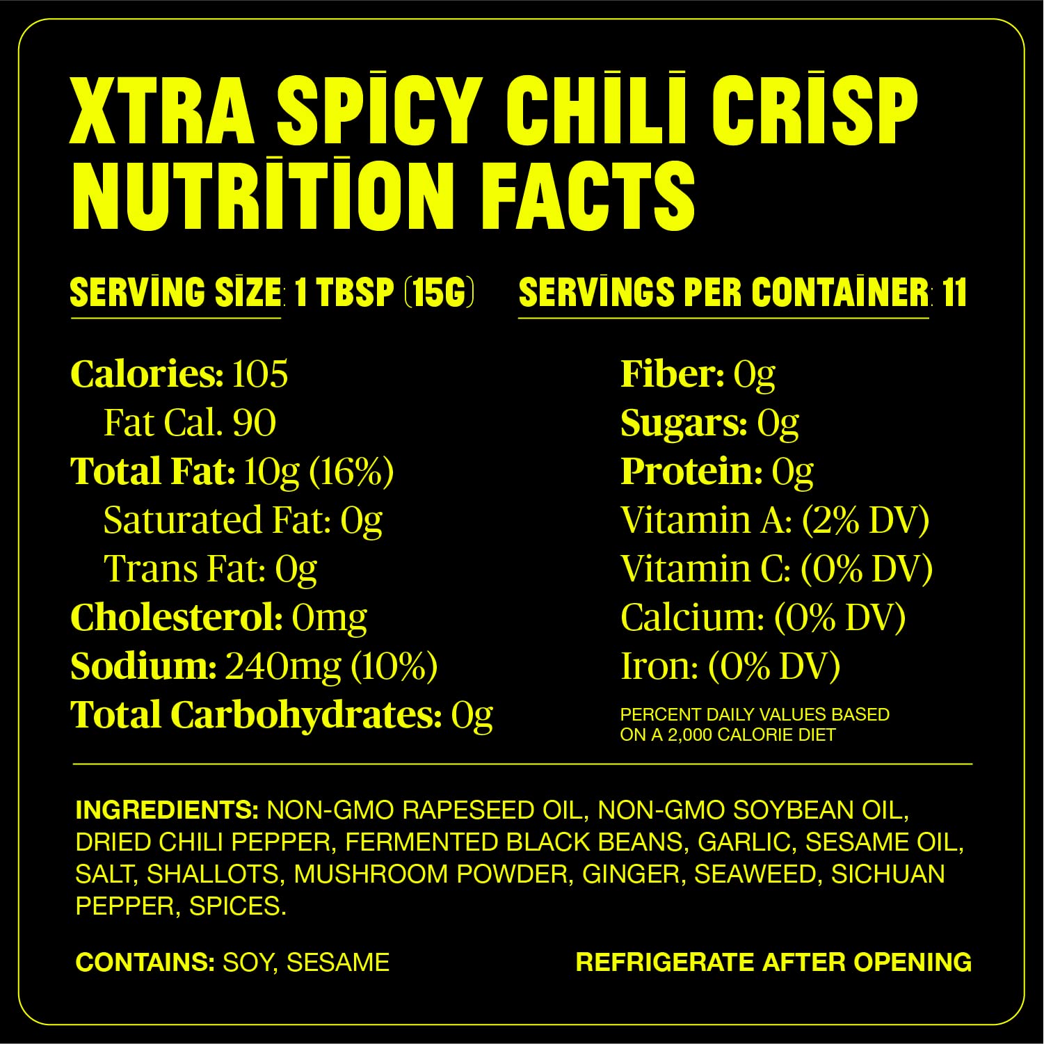 FLYBYJING Xtra Spicy Chili Crisp - Sichuan Pepper Hot Chili Oil Sauce - All Natural Vegan Hot Sauce with Extra Hot Chilis - 6oz (Pack of 1) - Perfect for Noodles, Dumplings, Pizza & Stir-Fry Dishes