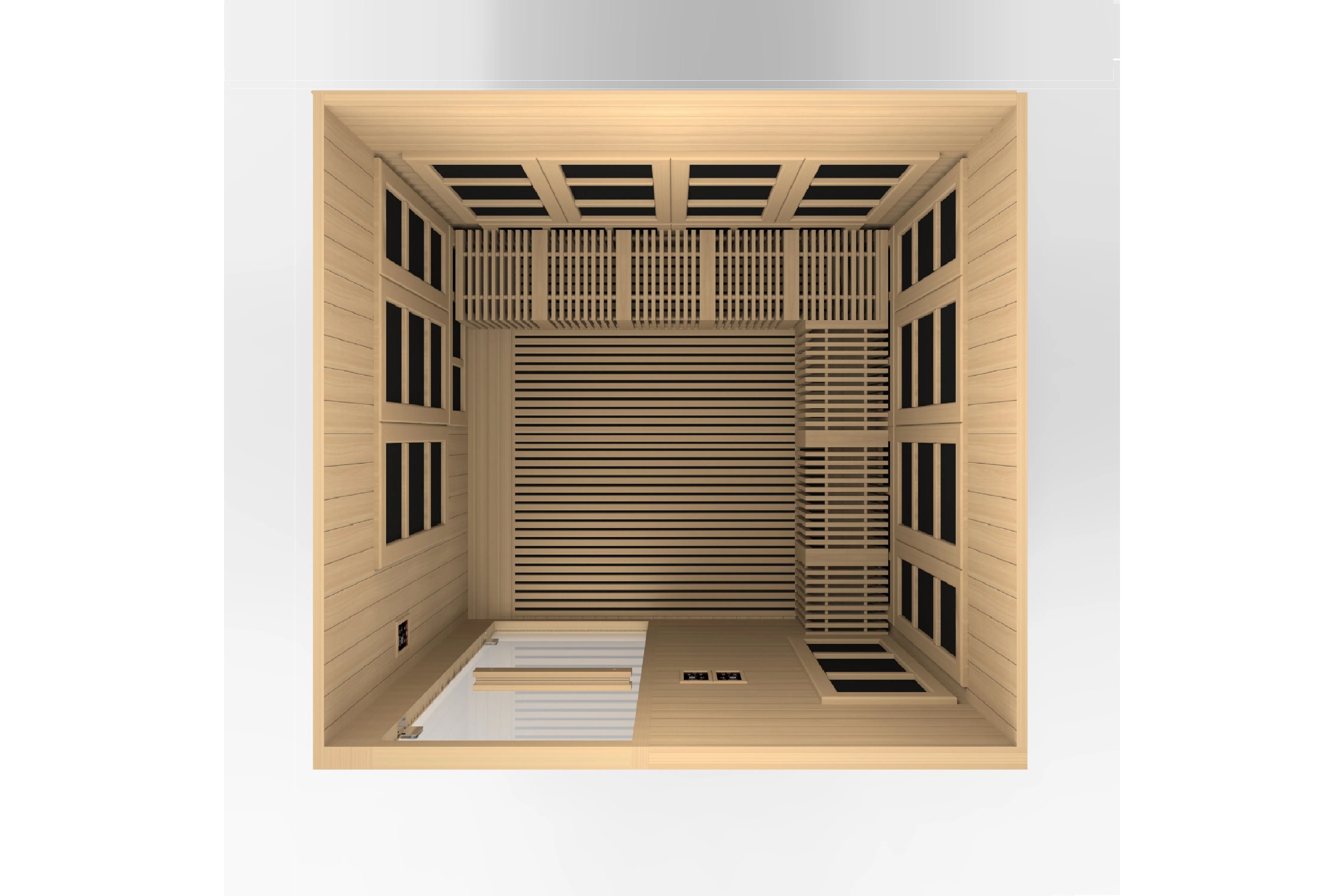8-Person Ultra Low EMF FAR Infrared Sauna - Wheelchair Accessible Dynamic Catalonia Model | Home Spa Relaxation & Detox Therapy for Family Wellness