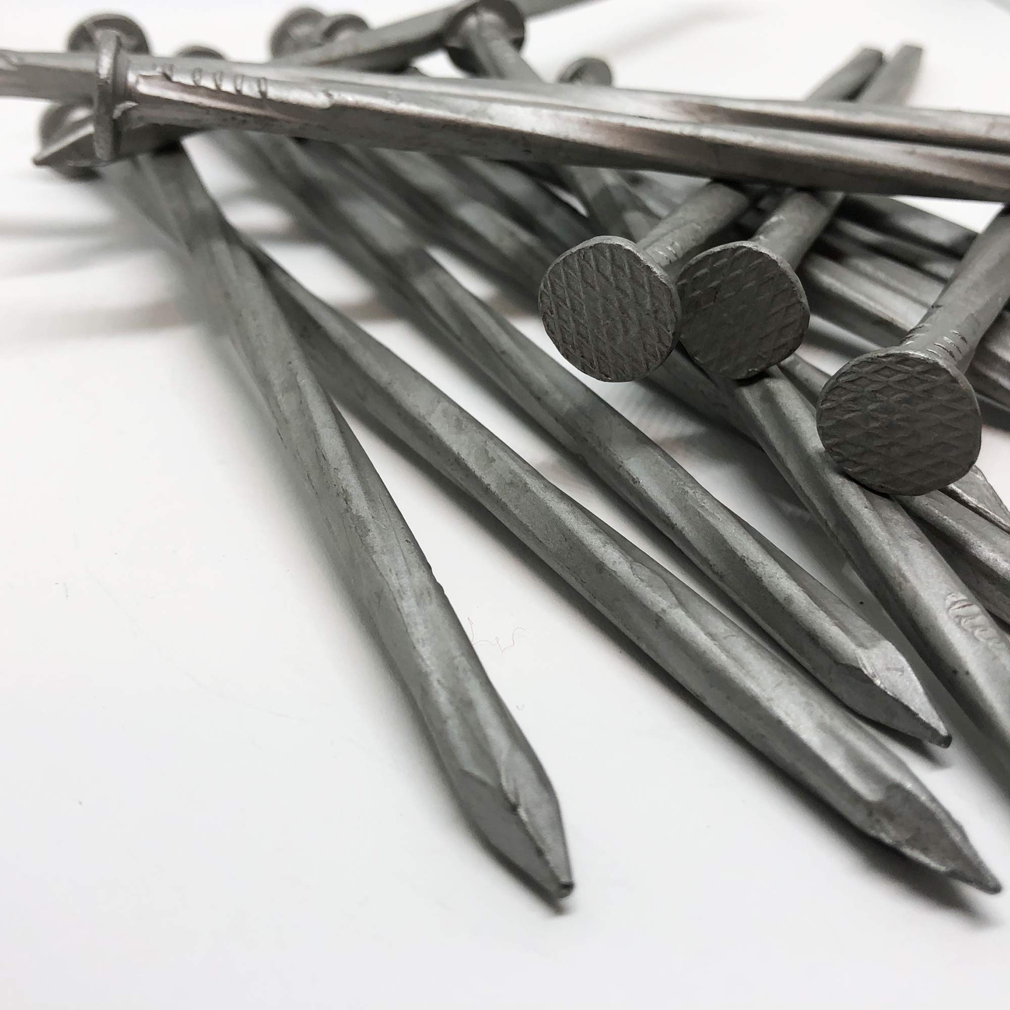 6-Inch Galvanized Landscape Stakes - Rust-Resistant Spiral Garden Nails for Artificial Turf, Paver Edging & Lawn Borders (50 Pack) - Perfect for Securing Outdoor Carpentry, Anchoring Tarps & Stabilizing Yard Decorations