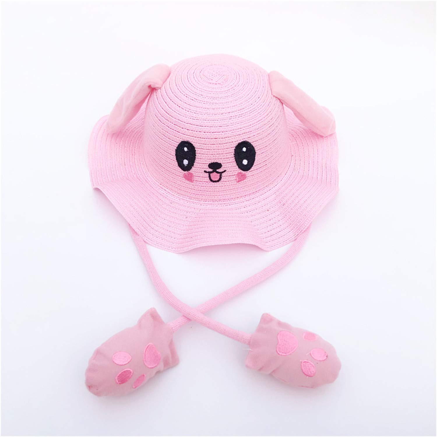 JJEUWE Kids Bunny Fisherman Hats with Movable Ears - Cute Easter Bunny Costume Accessories for Girls Boys, Perfect for Easter Party, Spring Festival, Photo Props and Dress Up Play