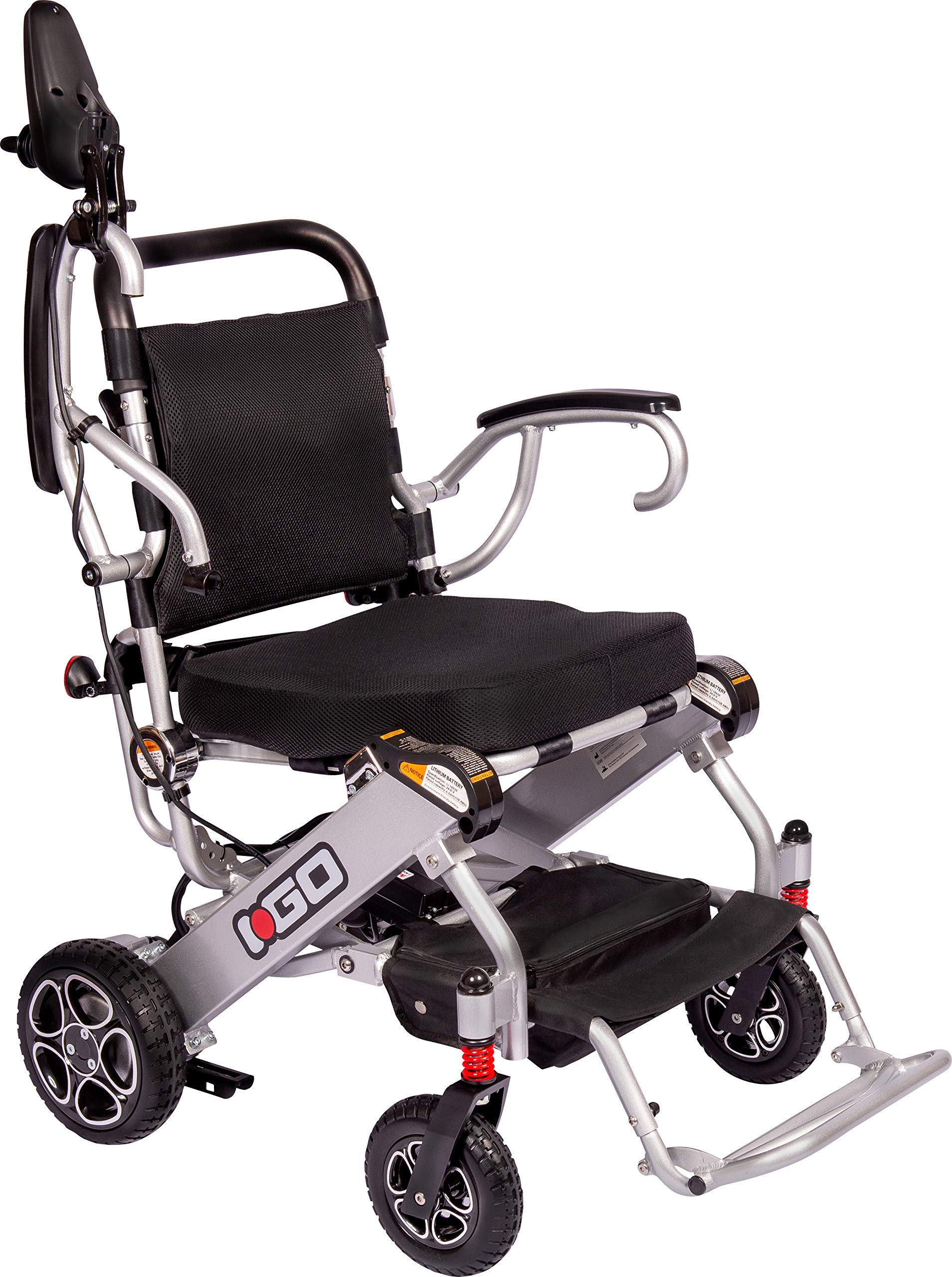 Pride I-Go Electric Wheelchair - Fast Folding Portable Power Chair with Lithium Battery | Lightweight Mobility Scooter for Seniors & Travel | Indoor & Outdoor Use