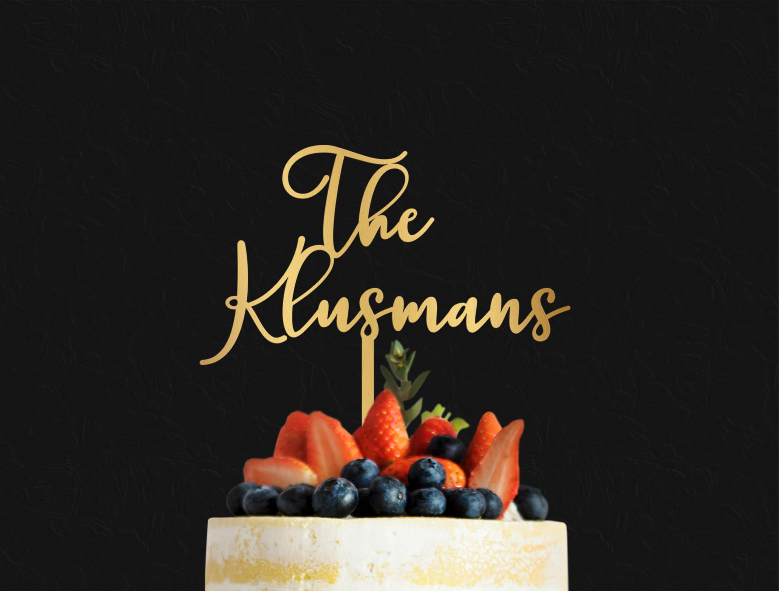 Personalized Gold Wedding Cake Topper - Custom Mr & Mrs Cake Decor with Engraved Names - Rustic Anniversary Cake Topper for Weddings, Bridal Showers & Special Celebrations