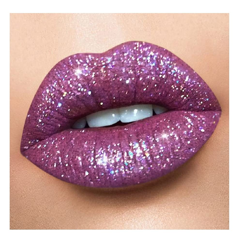 VMREE Diamond Shimmer Metallic Liquid Lipstick - Glitter & Pearl Finish, Waterproof, Long-Lasting, Highly Pigmented Lip Gloss, Non-Stick Cup Formula for Women | Perfect for Parties, Date Nights & Special Occasions