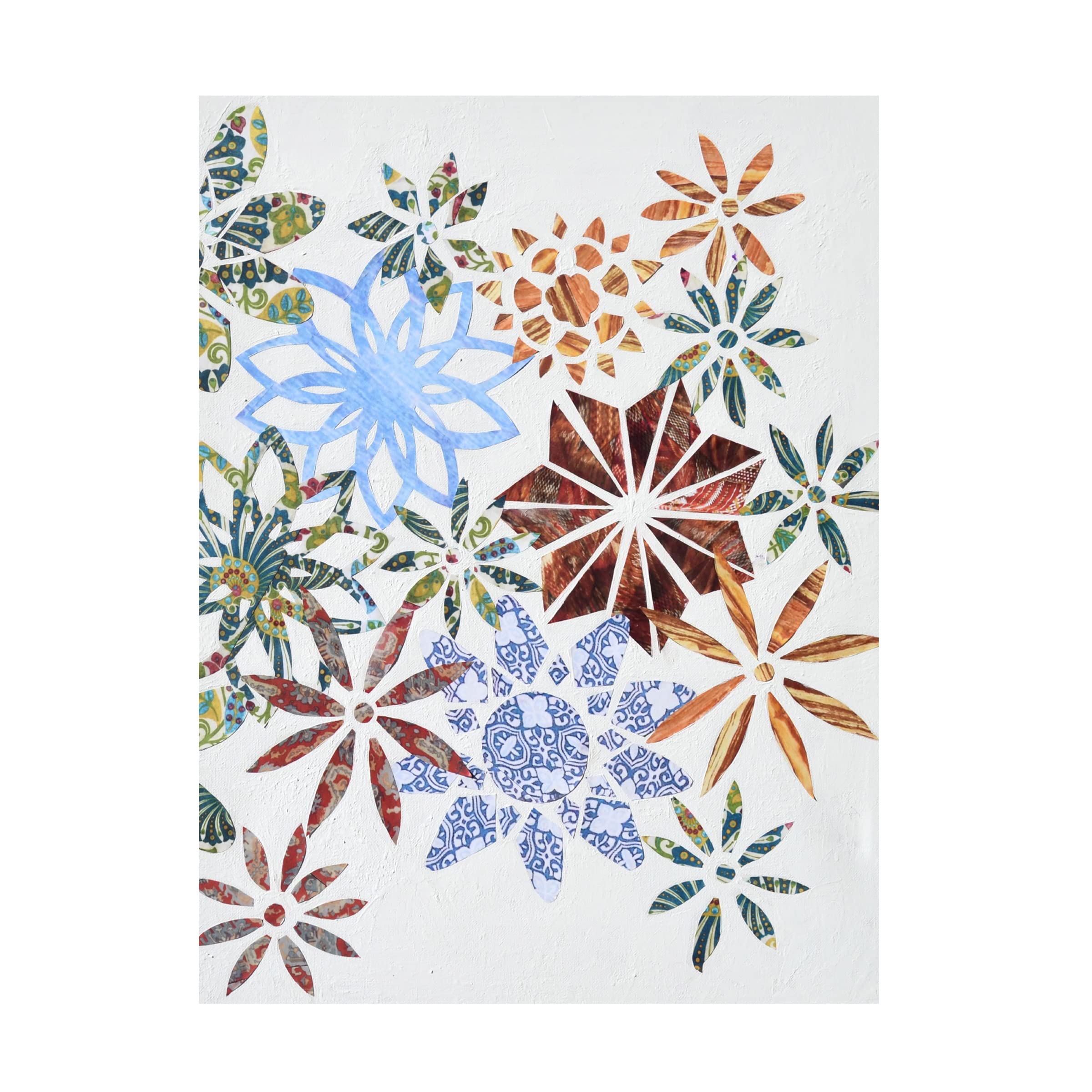 Natalie Avondet 'Kaleidoscope Cut Outs II' Canvas Wall Art Print - Modern Abstract Home Decor for Living Room, Bedroom & Office