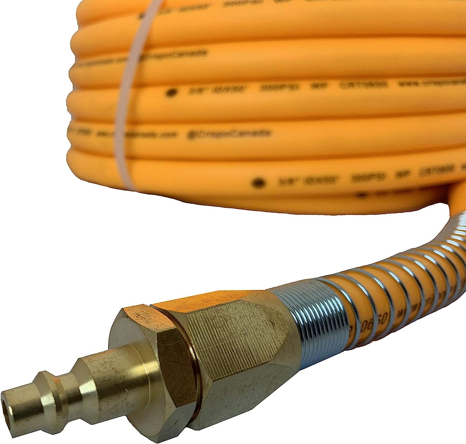 Crispo CRT0425 1/4-Inch x 25-Feet Air Hybrid Polymer Hose - Lightweight & Durable for Air Tools, Inflators & Pneumatic Systems - Perfect for Garages, Workshops & Construction Sites