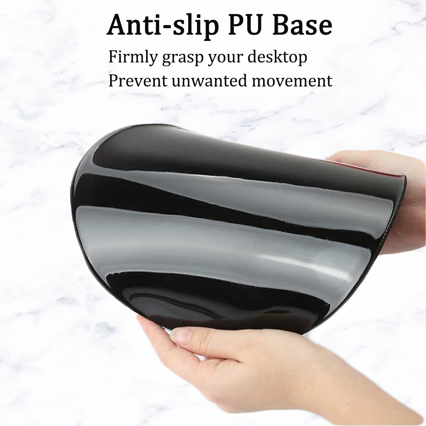 Ergonomic Mouse Pad with Wrist Support - Pain Relief, Non-Slip PU Base, Comfortable & Durable for Office, Home, Gaming - Perfect for Long Hours of Computer Work, Typing, and Online Studying (Misty Forest Design)