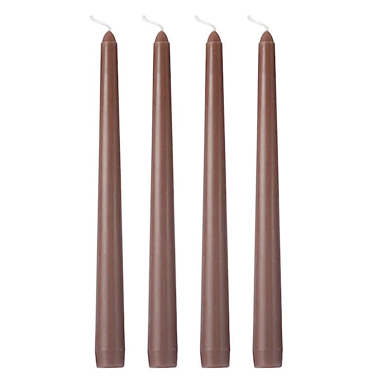12-Pack Premium 10-Inch Taper Candles for Dining Table, Wedding Decor, and Romantic Ambiance - Long-Lasting Dripless Wax Candles for Home & Events