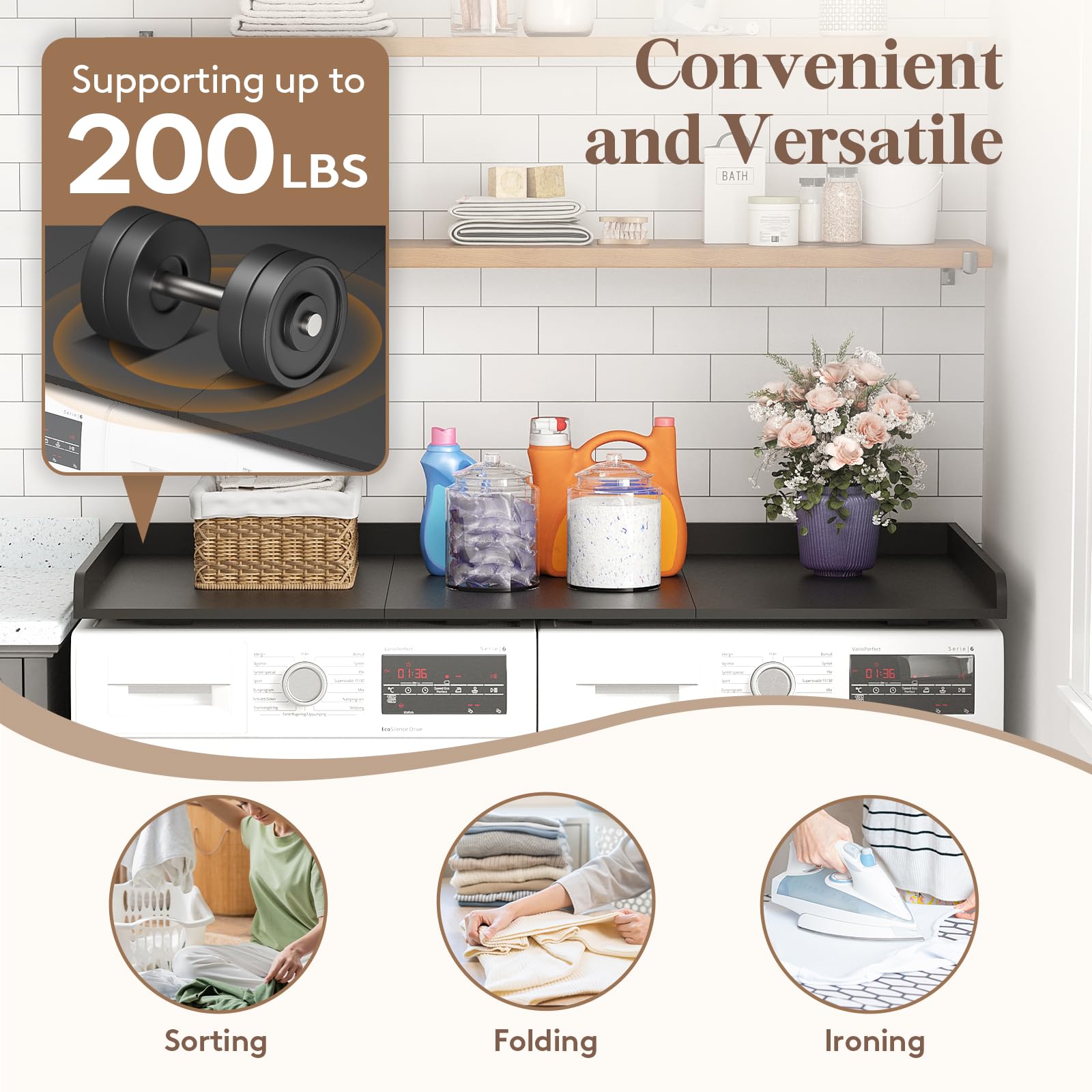 Lifewit Countertop Washer Dryer Cover - 54