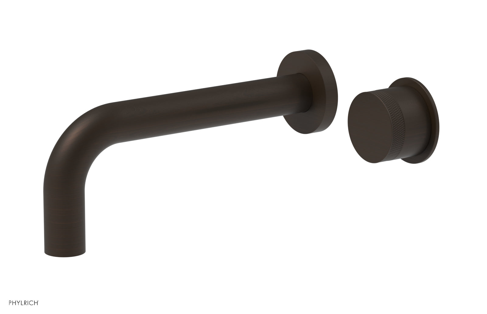 Basic II Single Handle Wall Lavatory Faucet Set with Knurled Handle - 230 18 - Perfect for Bathroom Sink, Powder Room, and Guest Bath Installation