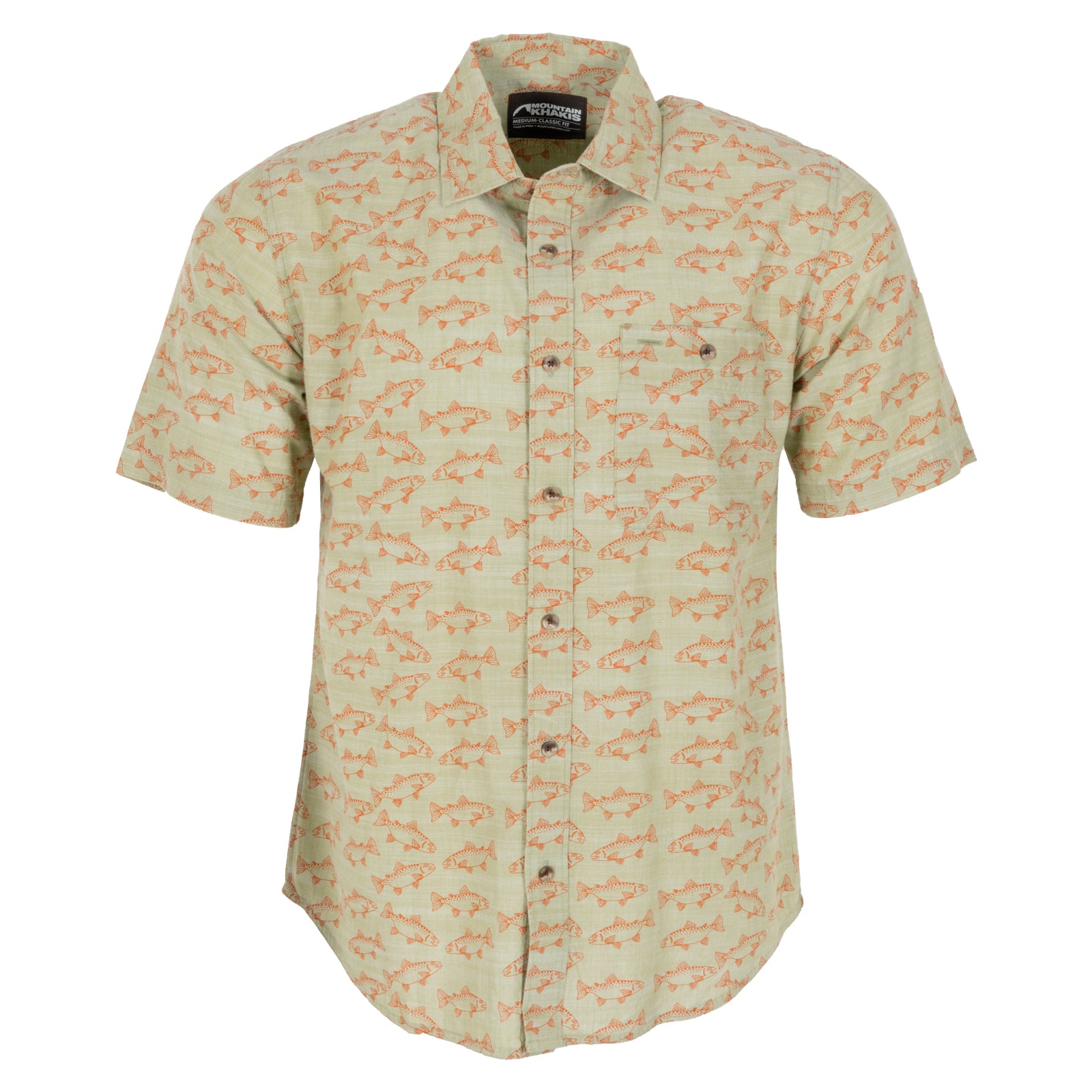 Palmer Men's Short Sleeve Woven Shirt | Casual Button Down Shirt for Summer | Perfect for Outdoor Activities, Beach & Office Wear