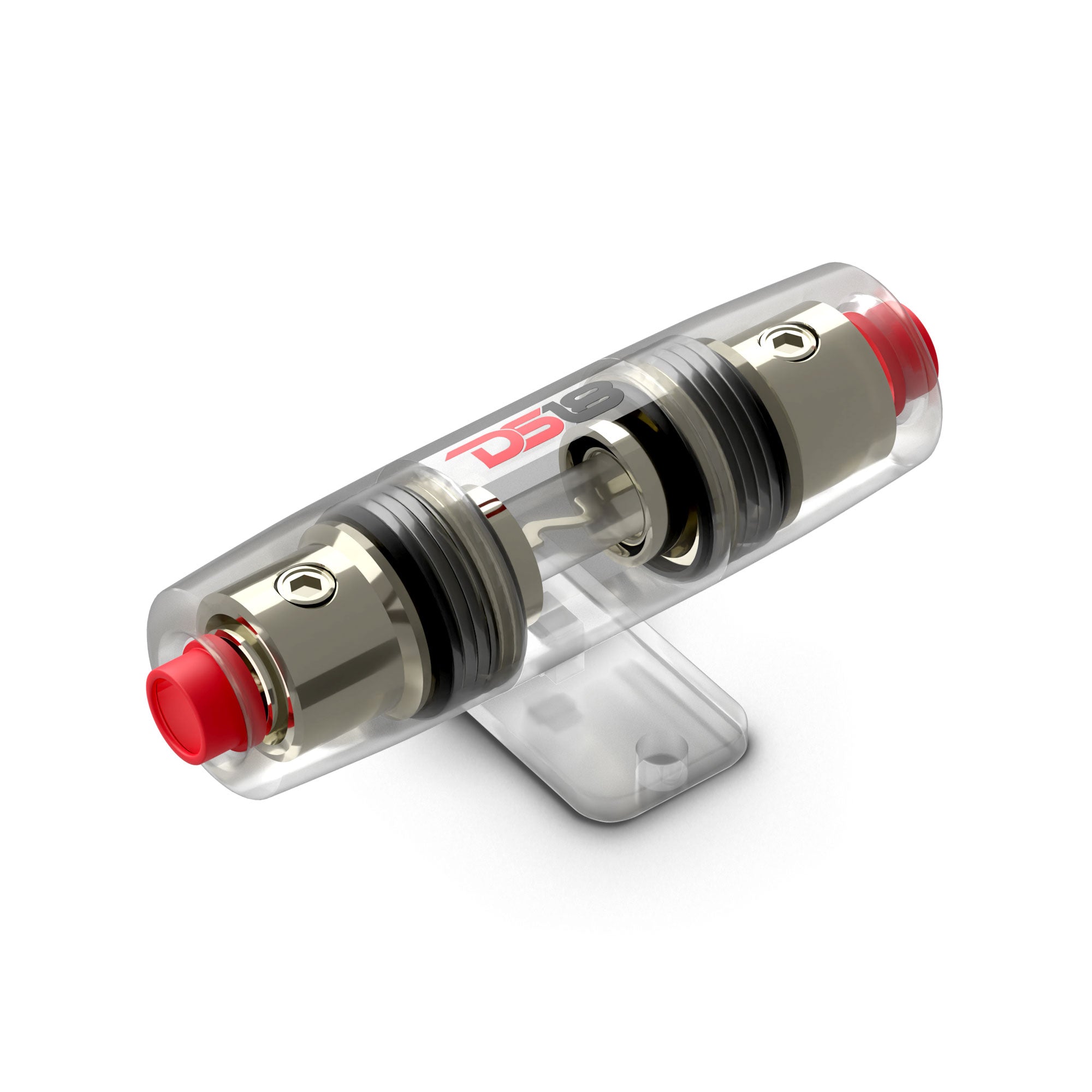 DS18 FHSAGU80A AGU Fuse Holder with 80A Fuse - Waterproof Inline Fuse Block for Car Audio Amplifiers, Subwoofers & Stereo Systems - Perfect for Automotive Electrical Protection & Power Distribution