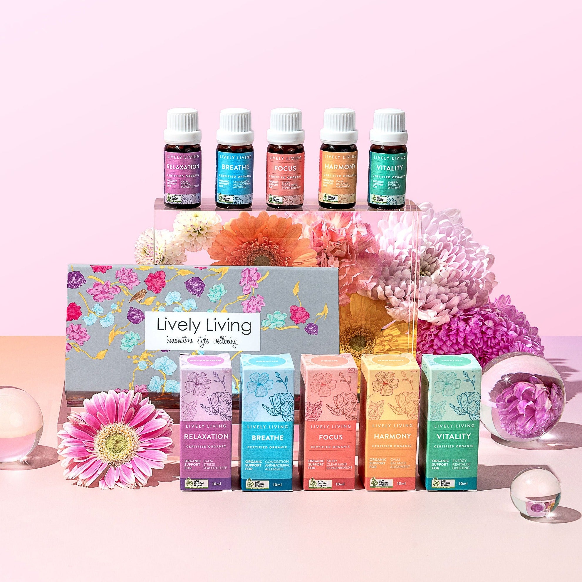 Premium Organic Essential Oils 5-Pack Set - 100% Pure Therapeutic Grade Aromatherapy Oils for Diffusers, Massage & Relaxation - Lavender, Peppermint, Tea Tree, Eucalyptus & More - Perfect for Home Spa, Yoga & Stress Relief