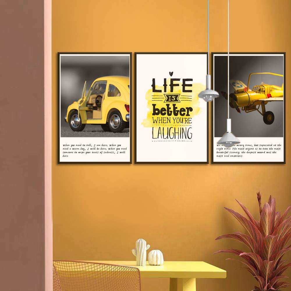 Wall26 3-Panel Framed Canvas Wall Art - Modern Cityscape Building Theme Prints (24