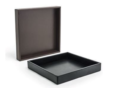 FOH London Square Serving Tray Set of 4 - 12 Inch Elegant Tea Tray for Afternoon Tea, Breakfast in Bed, or Home Decor - Perfect for Entertaining Guests or Gift Giving