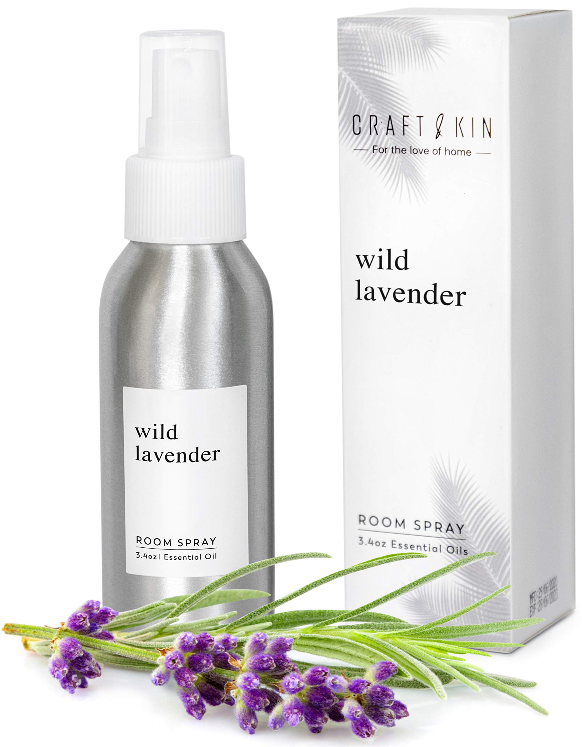 **Lavender Linen Spray for Pillows & Sheets - 3.4 oz Essential Oil Room Spray | Bedding & Home Fragrance Mist for Relaxation & Better Sleep**    *(Use for freshening bedding, calming sleep environment, or as a soothing room spray for relaxation and stress relief.)*