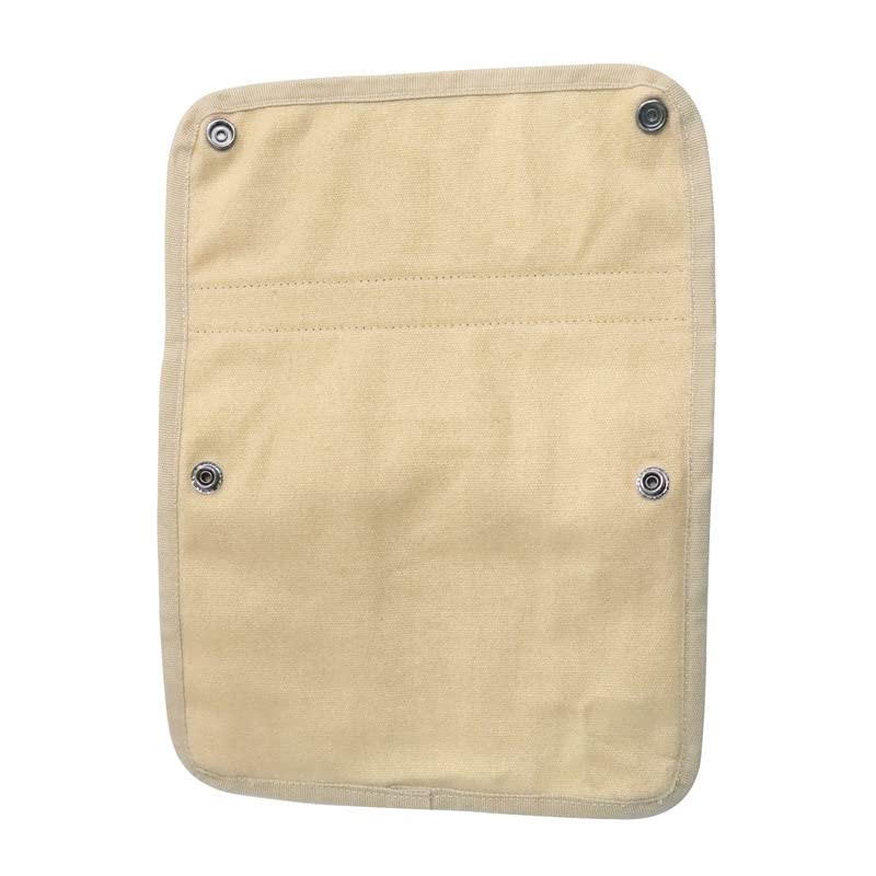 Buyter Armrest Pouch Organizer - Chair Side Storage Bag with 1 Large & 3 Small Pockets for Recliner, Couch, Sofa & Beach Chairs (Khaki) - Perfect for Living Room, Patio & Outdoor Relaxation