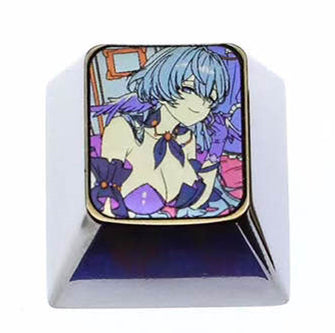 Honkai: Star Rail Castoriuce Robin 1U Titanium Alloy Custom Keycaps - Anime & Gaming Metal Decorative Keycaps for Mechanical Keyboards - Perfect for Cosplay, Gaming Setups & Collector Displays