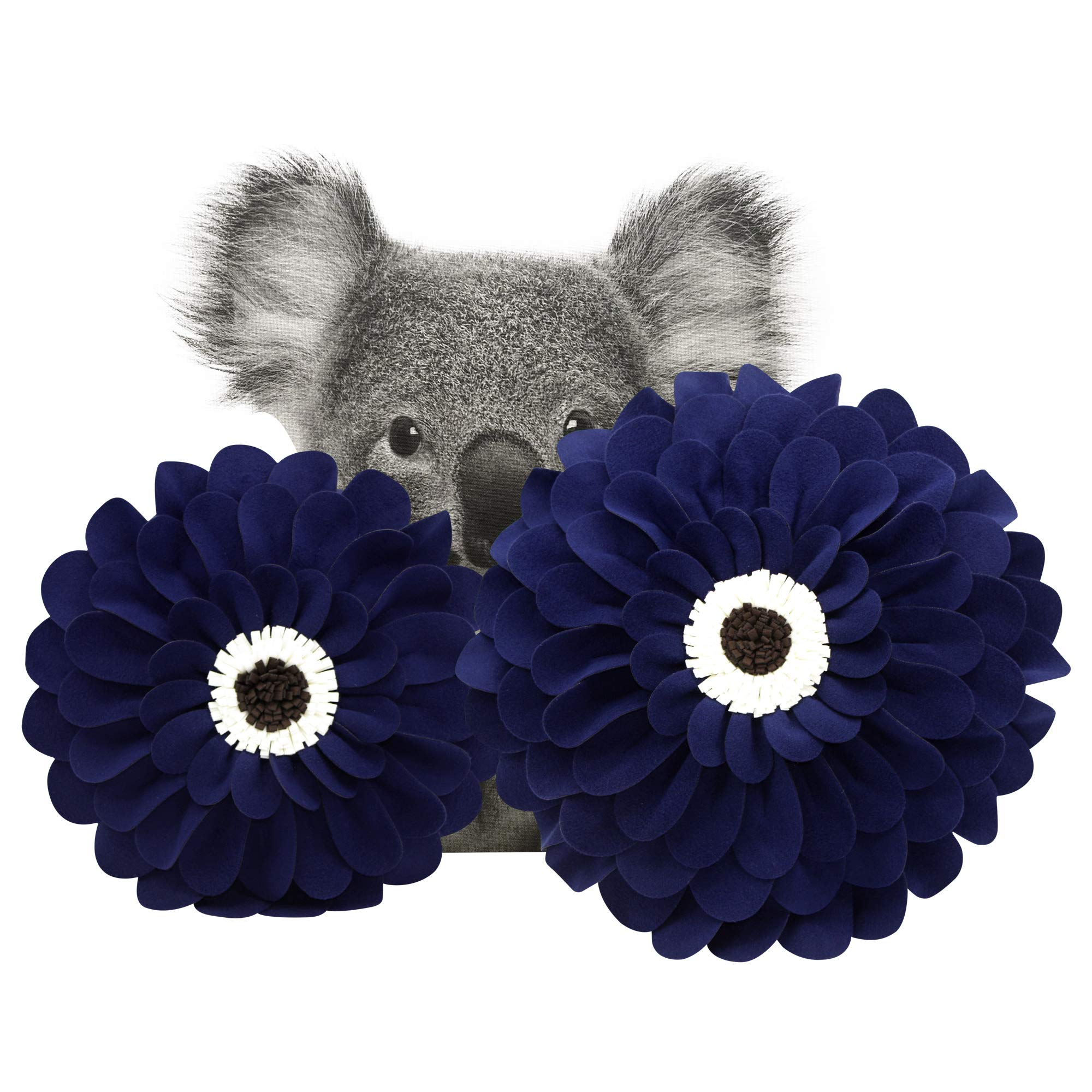 3D Happy Daisy Flower Throw Pillow - Soft & Cozy Round Decorative Cushion for Sofa, Bed & Home Decor - Unique Flower Shape Design - Perfect for Living Room, Nursery & Gift Giving