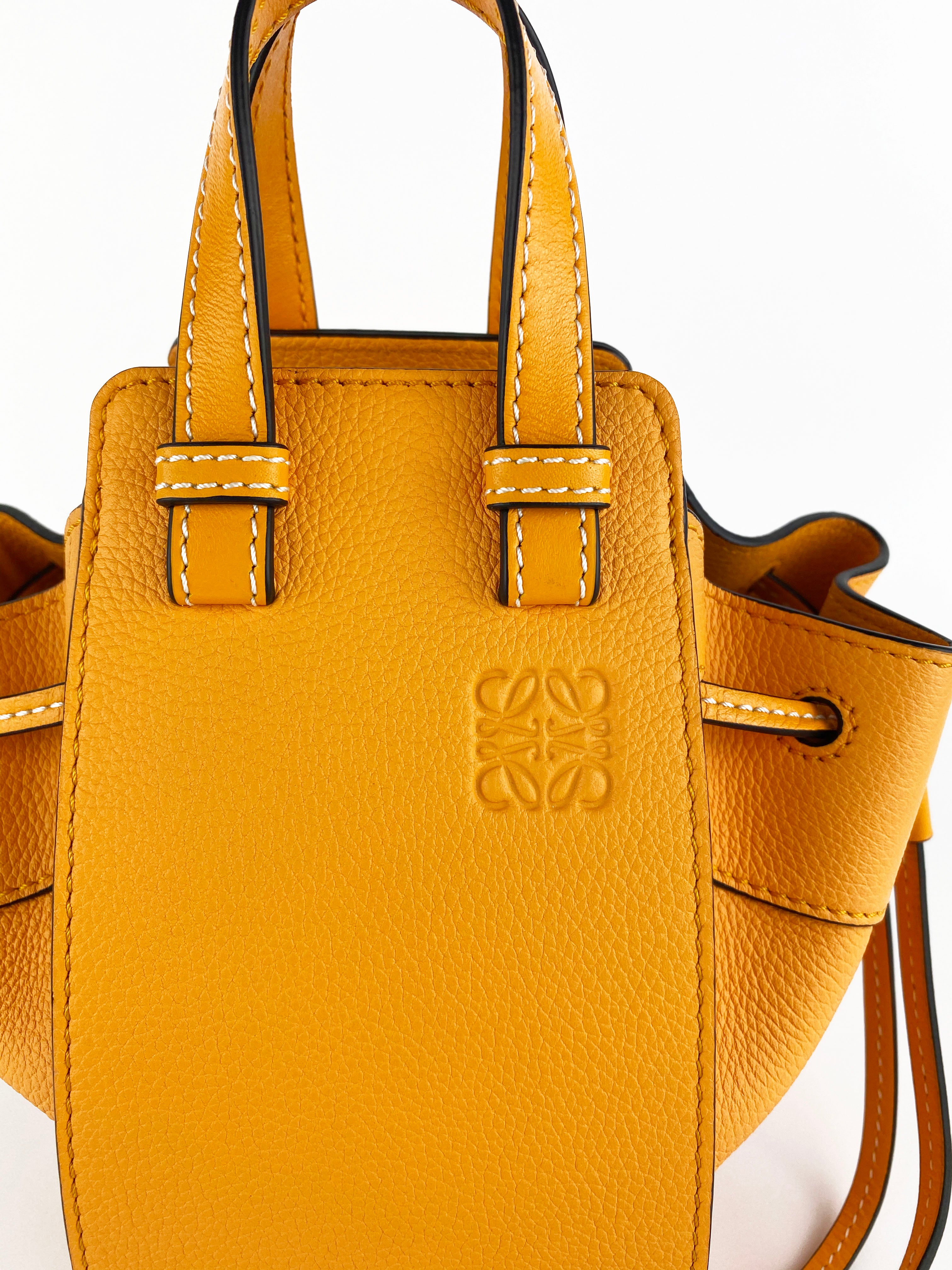 Loewe Orange Mini Hammock Bag - Stylish Crossbody Shoulder Bag for Women | Perfect for Travel, Shopping & Everyday Use
