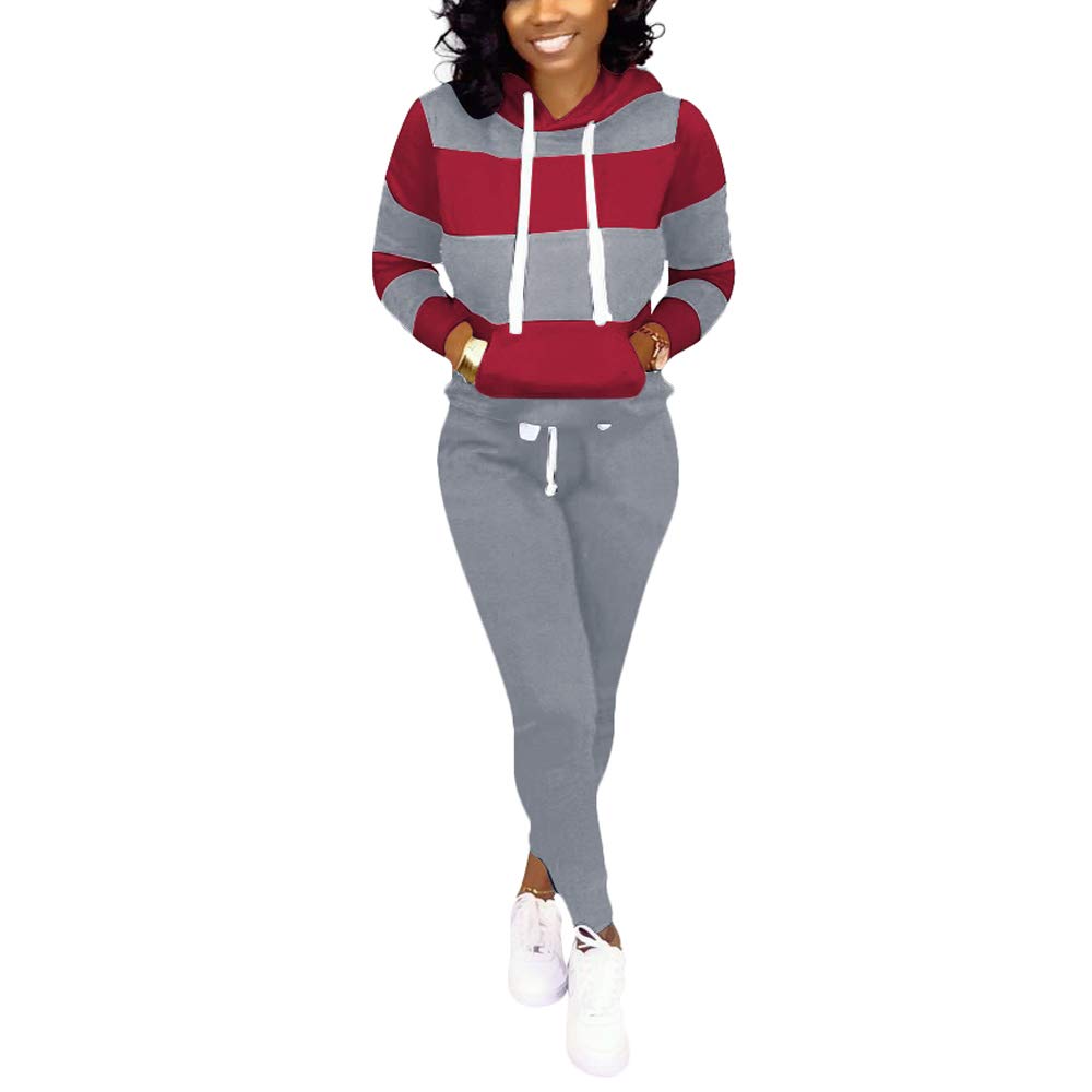 Nimsruc Women's Two Piece Jogging Suits - Casual Athletic Outfits for Running, Yoga & Lounge Wear