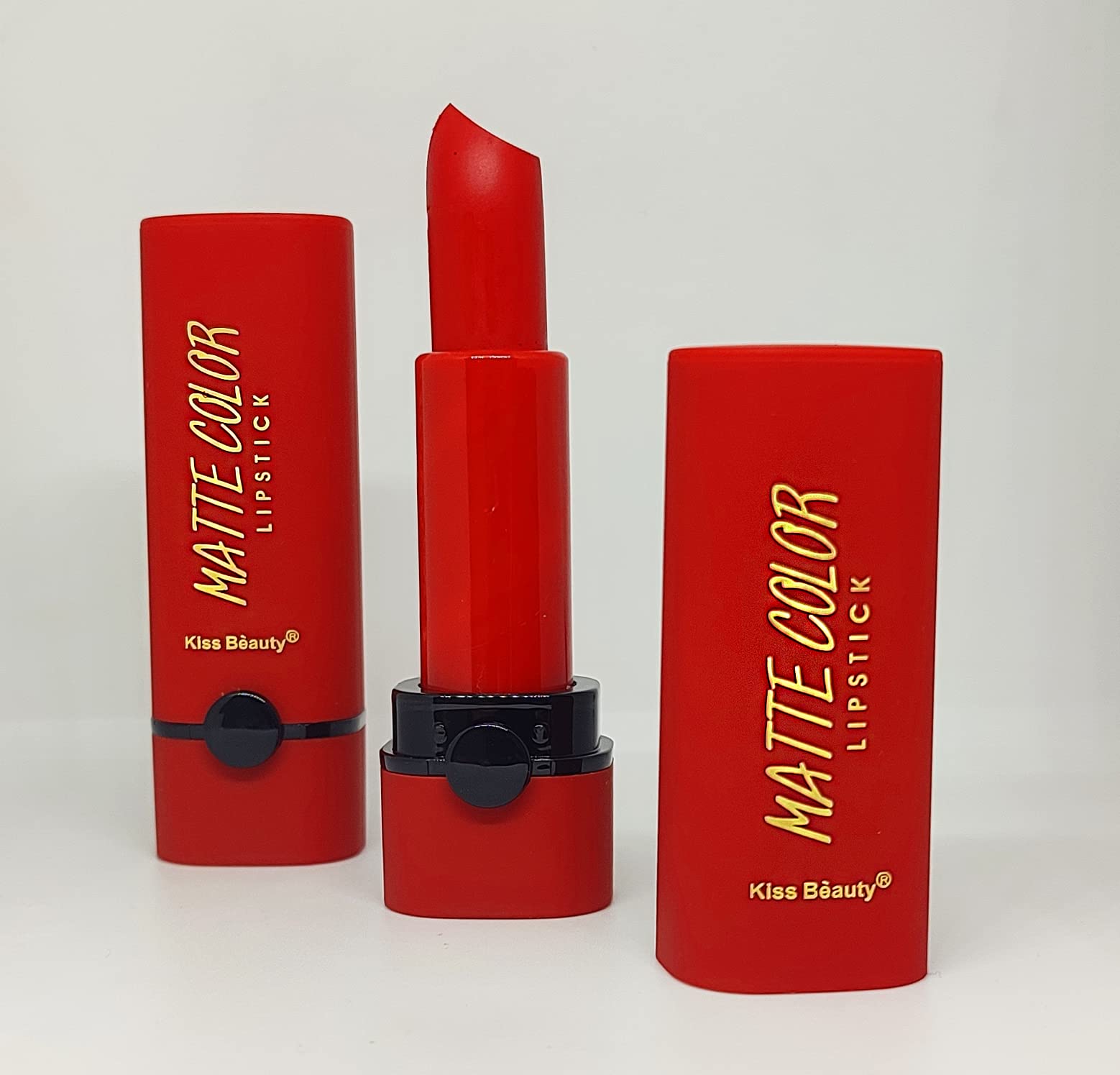 Kiss Beauty Sensational Creamy Matte Lipstick - Long Lasting, Natural Makeup, Vegan & Cruelty-Free (Orange Mojito Shade) | Perfect for Everyday Wear, Parties & Special Occasions