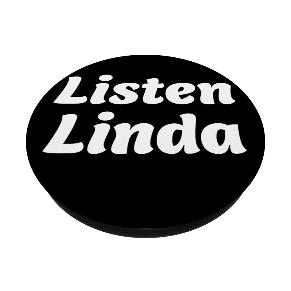 Listen Linda Viral Print PopSockets Phone Grip & Stand - Funny Video Gift for iPhone, Samsung & Tablets | Perfect for Social Media Fans & Meme Lovers