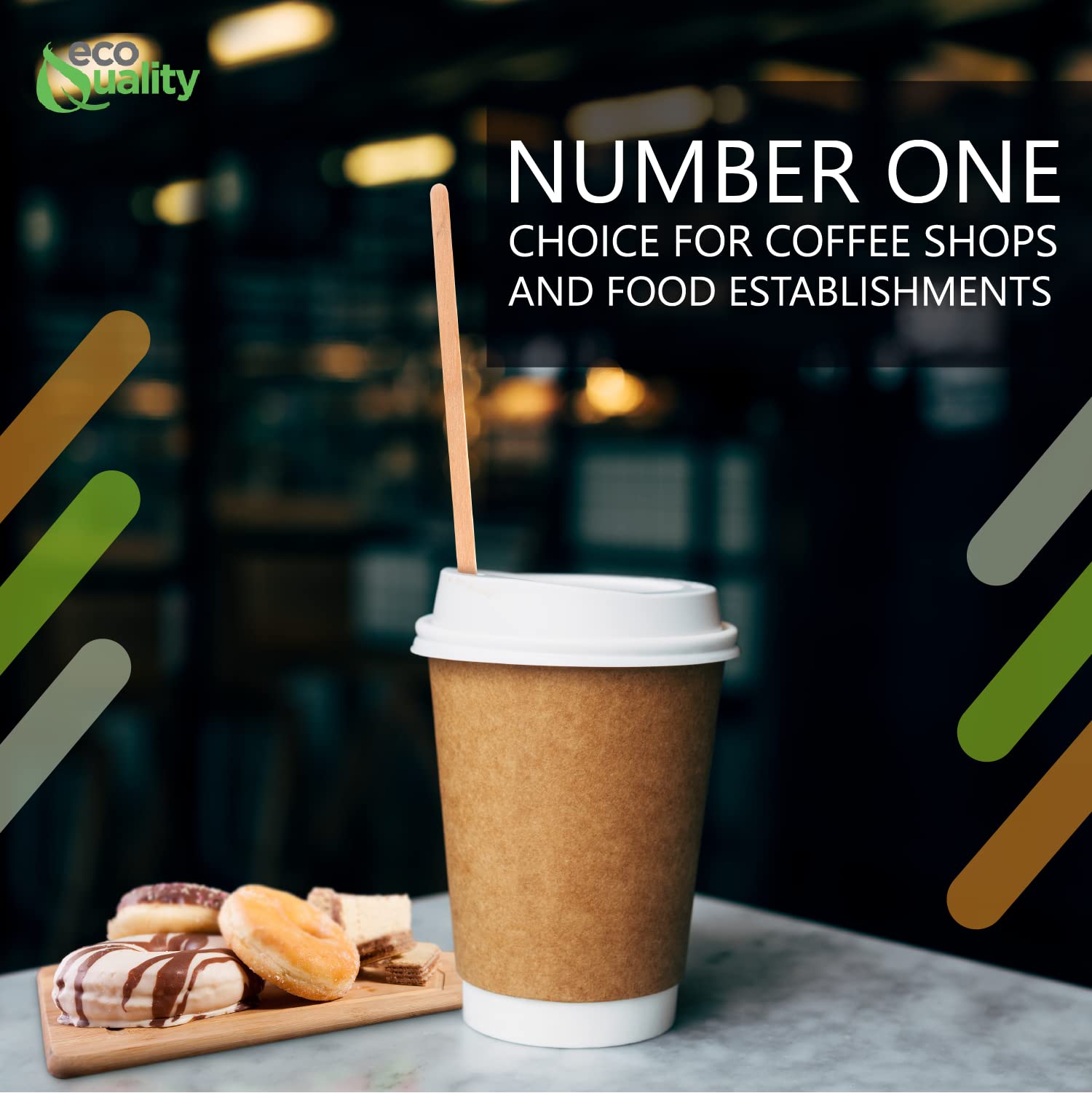 7.5 Inch Eco-Friendly Birch Wood Coffee Stirrer Sticks - Splinter-Free, Biodegradable Disposable Drink Stirrers for Tea, Coffee & Beverages - Perfect for Home, Office, Cafes & Arts & Crafts (Pack of 9000)
