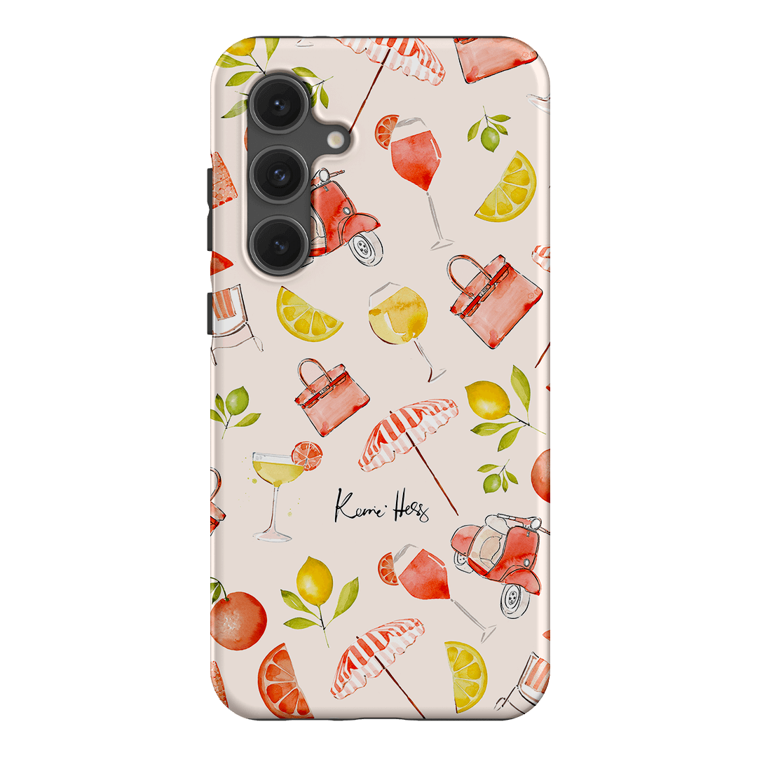 Stylish Positano Print Phone Case - Durable Protective Cover for iPhone & Samsung - Perfect for Travel, Beach & Everyday Use