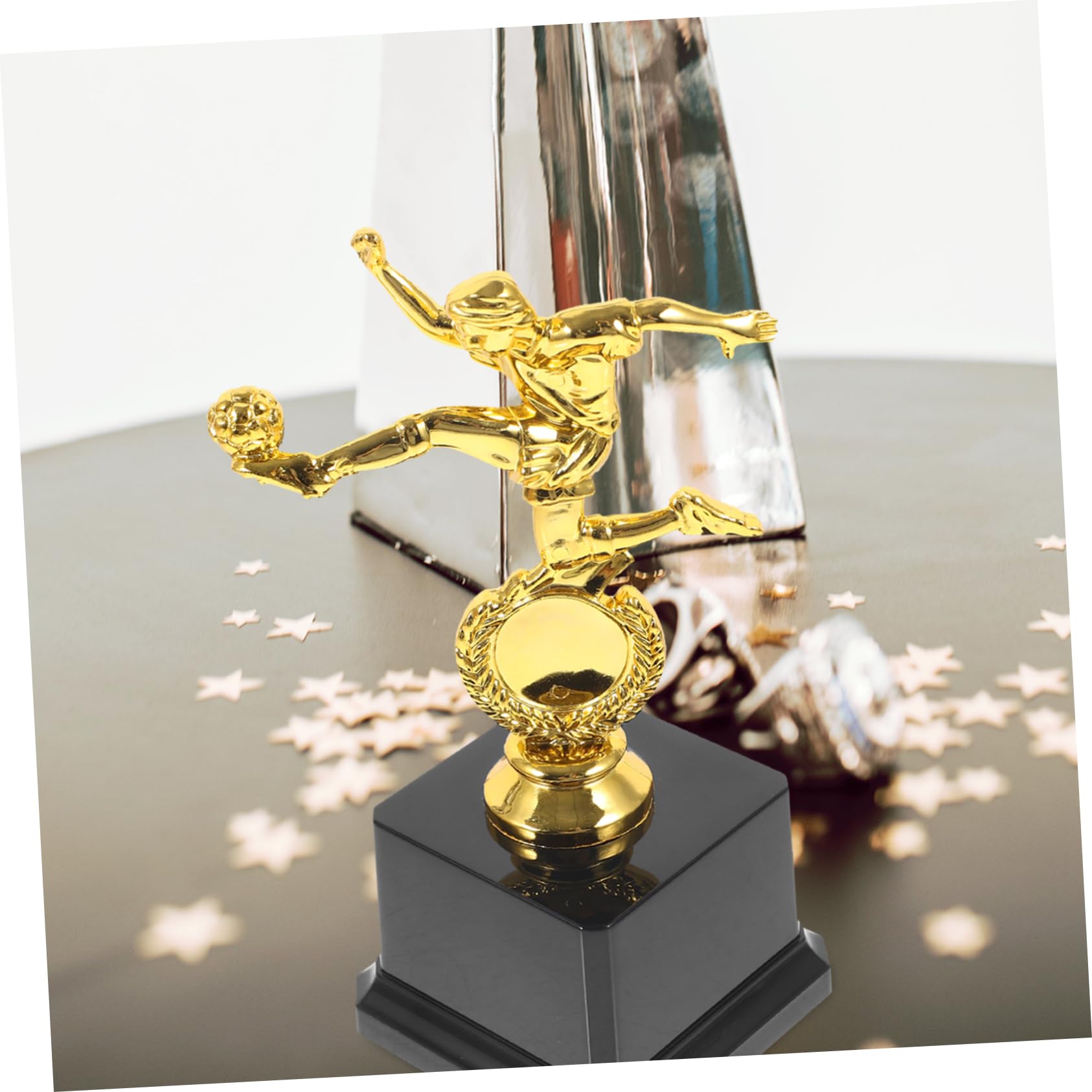SWAYVES Compact Soccer Trophy - Award for Athletes, Football Players & Sports Champions - Perfect for Tournaments, School Events & Team Recognition