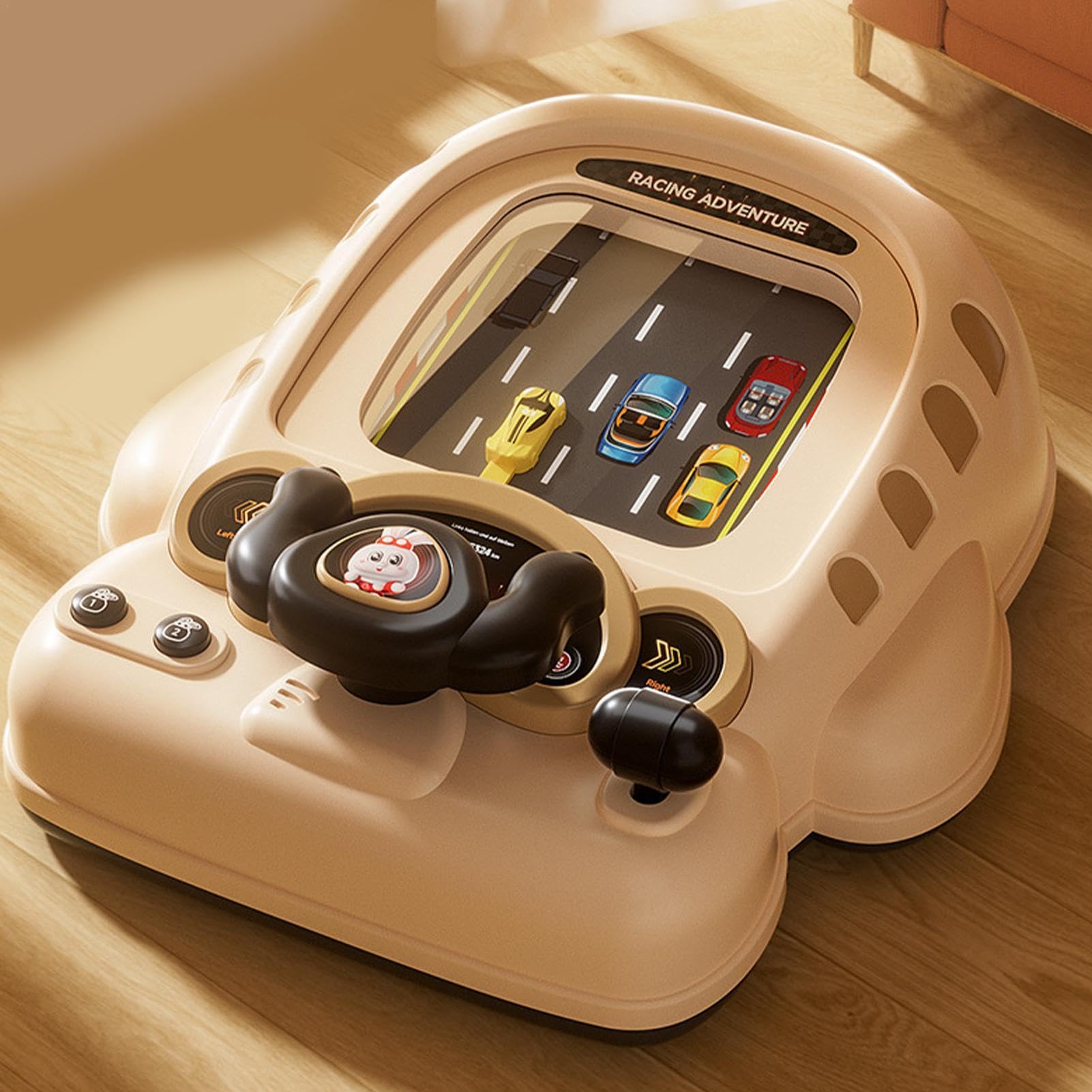Realistic Electric Simulation Steering Wheel Toy for Kids - Electronic Adventure Escape Game with Sound Effects - Car Driving Simulator & Role Play Toy | Perfect for Pretend Play, Birthday Gifts, and Early Learning Development