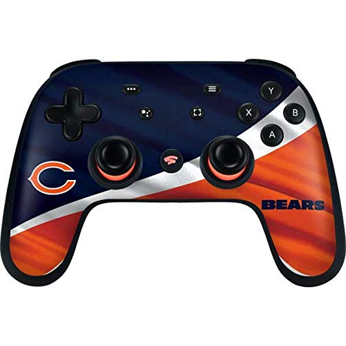 Officially Licensed NFL Chicago Bears Gaming Skin Decal for Google Stadia Controller - Custom Protective Cover for Enhanced Grip & Style - Perfect for Gamers, Collectors & Sports Fans