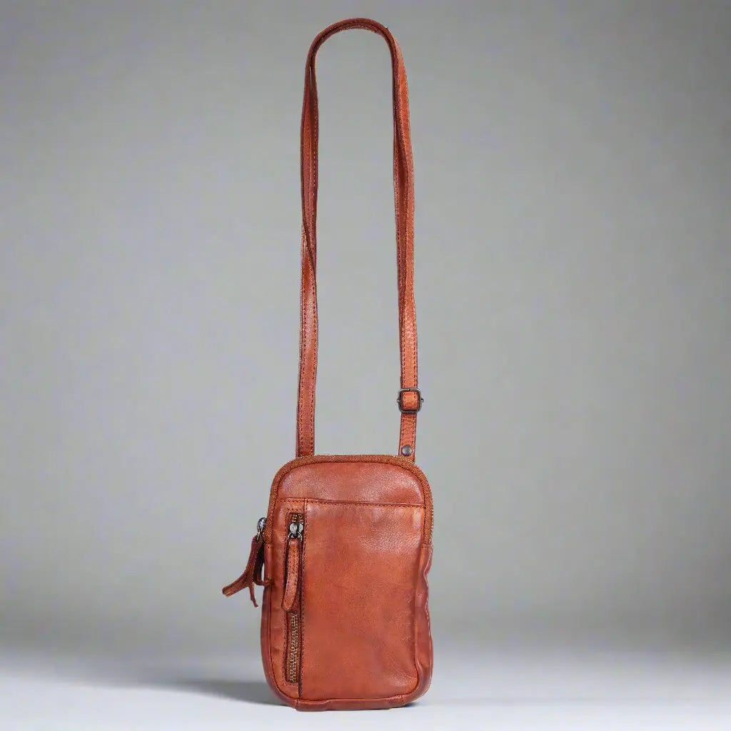MET Small Leather Crossbody Bag for Women - Genuine Leather Purse with Adjustable Strap - Perfect for Travel, Shopping & Everyday Use