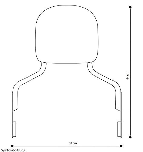 Detachable Adjustable Chrome Sissy Bar for Harley Davidson Touring Models 2009 & Newer | Motorcycle Passenger Backrest | Perfect for Long Rides & Road Trips