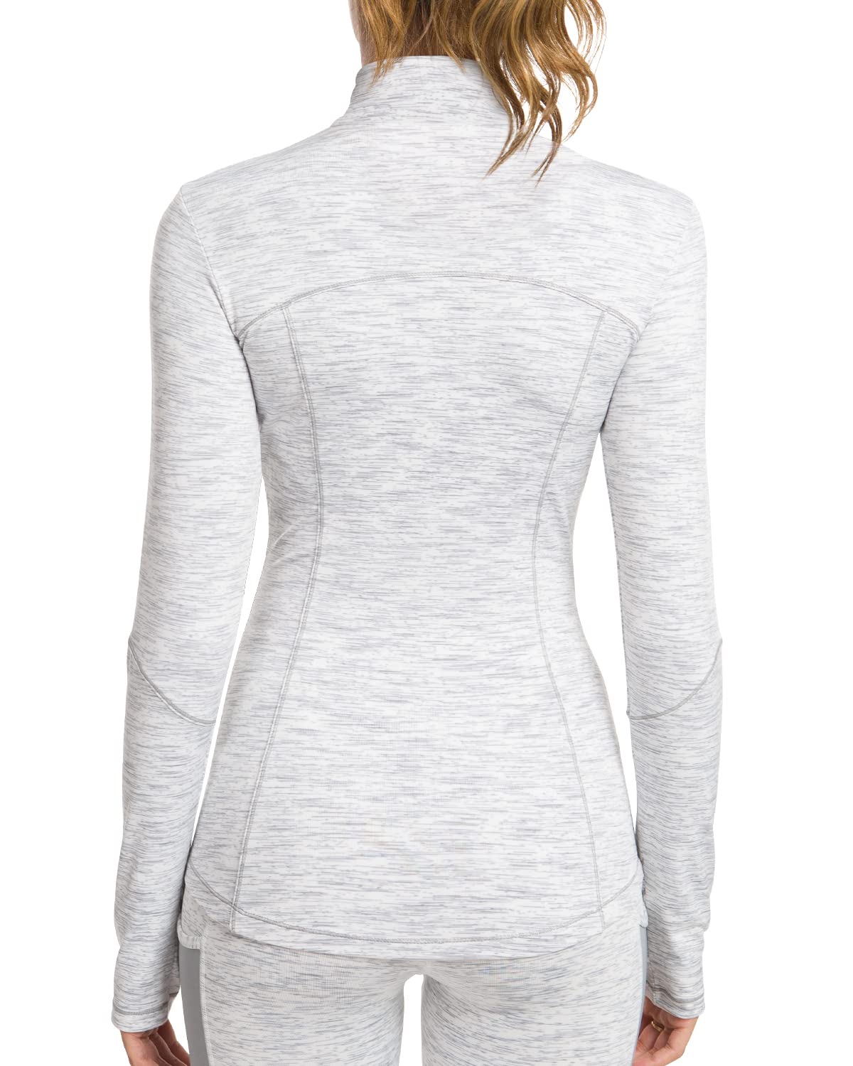 GYM RAINBOW Women's Lightweight Full Zip Workout Jacket - Slim Fit Athletic Running & Sports Track Coat with Pockets | Perfect for Gym, Jogging & Outdoor Activities