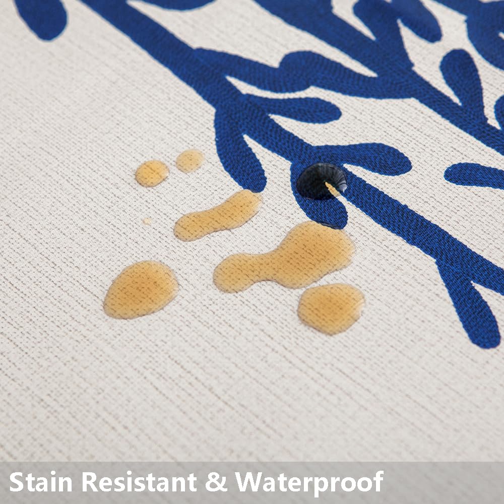 Durable Heavy-Duty Vinyl Tablecloth - Waterproof & Wipeable PVC Table Cover for Kitchen & Dining (54x84 Inches, Rectangle) - Perfect for Parties, Restaurants & Daily Use