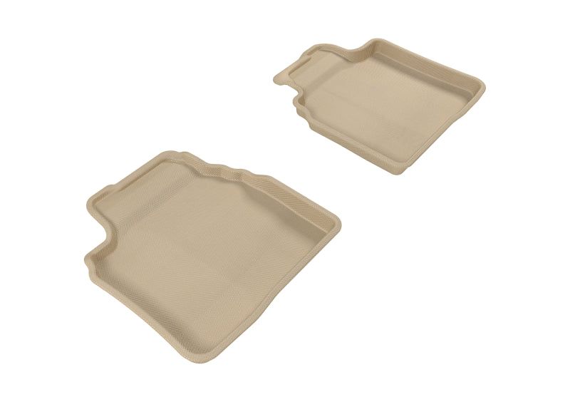 3D MAXpider Custom Fit Floor Mats for 2009-2013 Mazda Mazda6 Kagu 2nd Row - Premium All-Weather Protection & Non-Slip Design - Perfect for Daily Commutes, Road Trips & Family Travel (Tan)