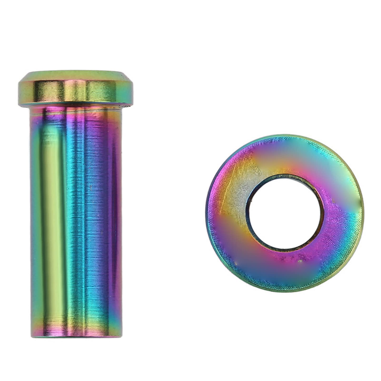 Titanium Alloy M6x20mm Bike C Caliper Nut - Rust Resistant Road Bike Brake Clamp Fixing Nut with Gasket | Perfect for Road Bikes, Cycling Maintenance & Bike Repair Accessories