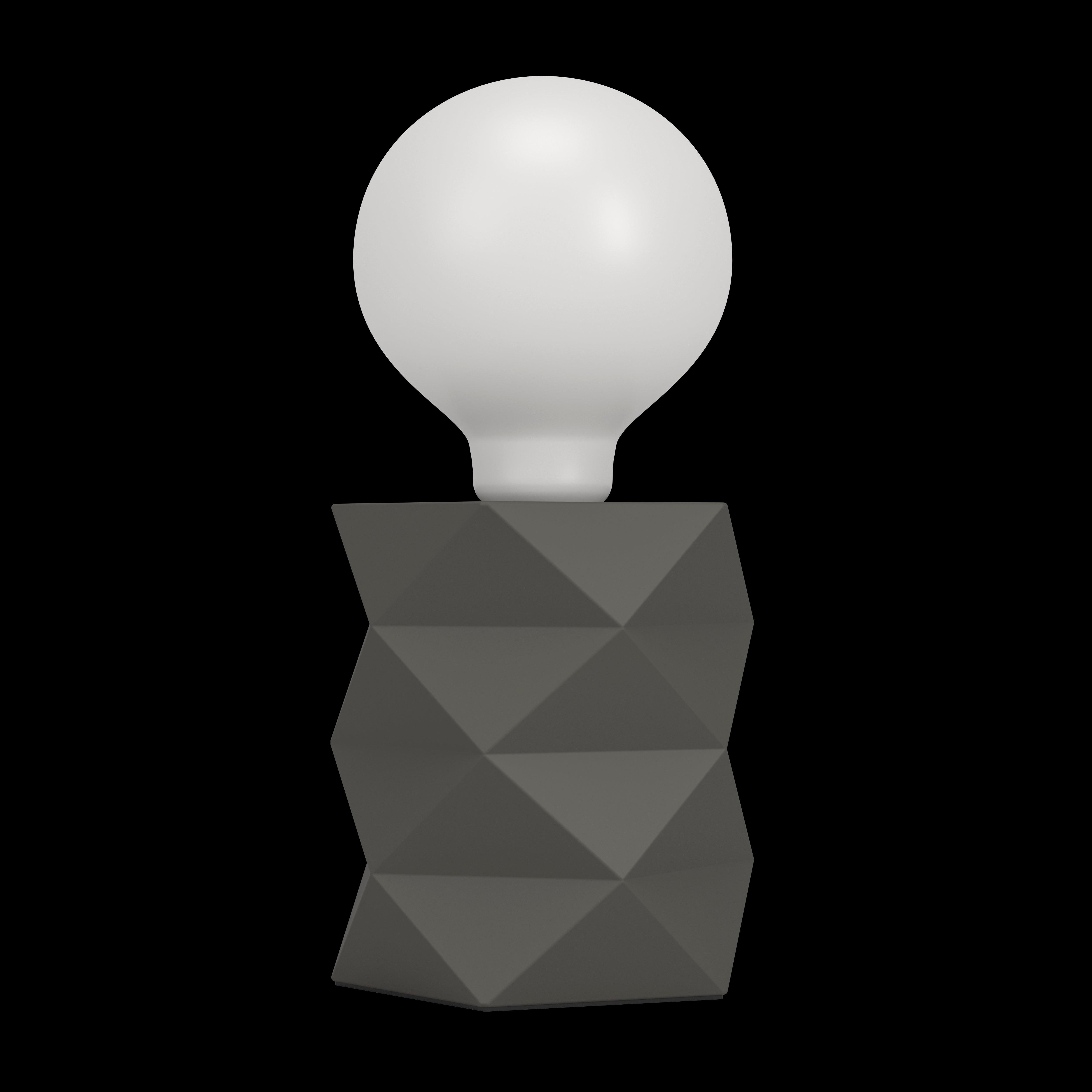 Eglo Swarby Grey Cement Finish Table Lamp - Modern Industrial Desk Light for Living Room, Bedroom & Office Decor