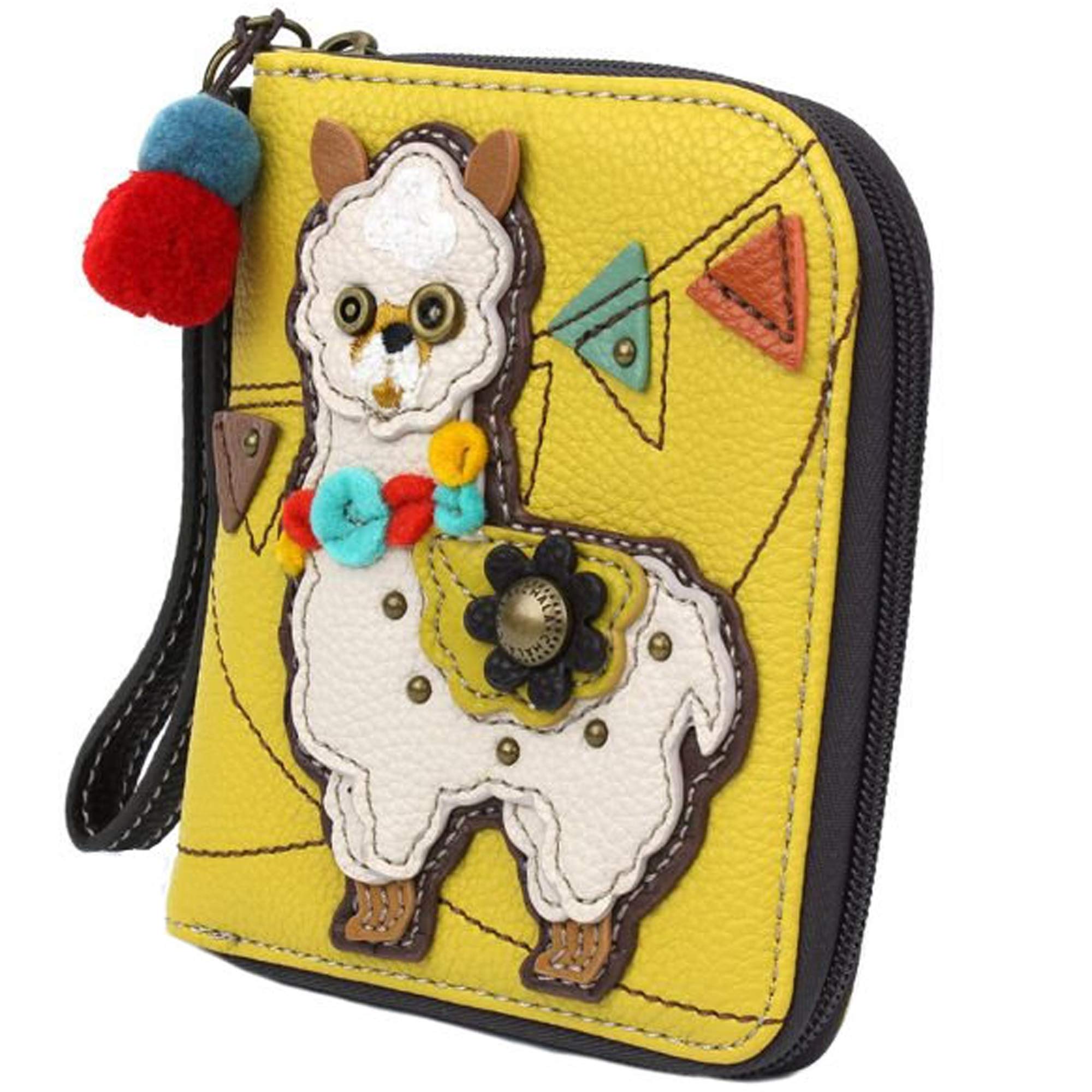 Chala Handbags Llama Print Zip-Around Wallet & Wristlet - Stylish Crossbody Purse for Women - Perfect for Travel, Shopping, and Everyday Use