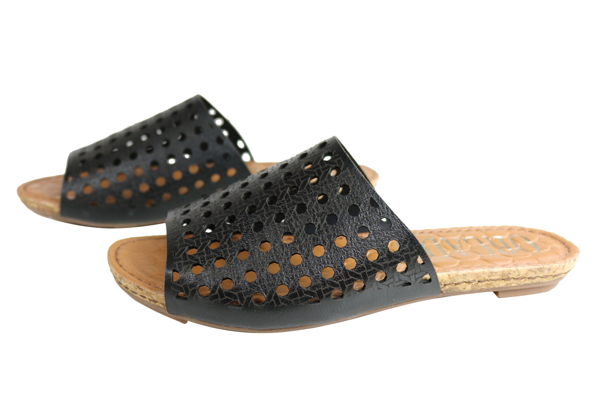 Orcade Deedee Women's Comfortable Leather Slides Sandals - Made in Brazil - Casual Summer Shoes for Beach, Pool & Home Wear