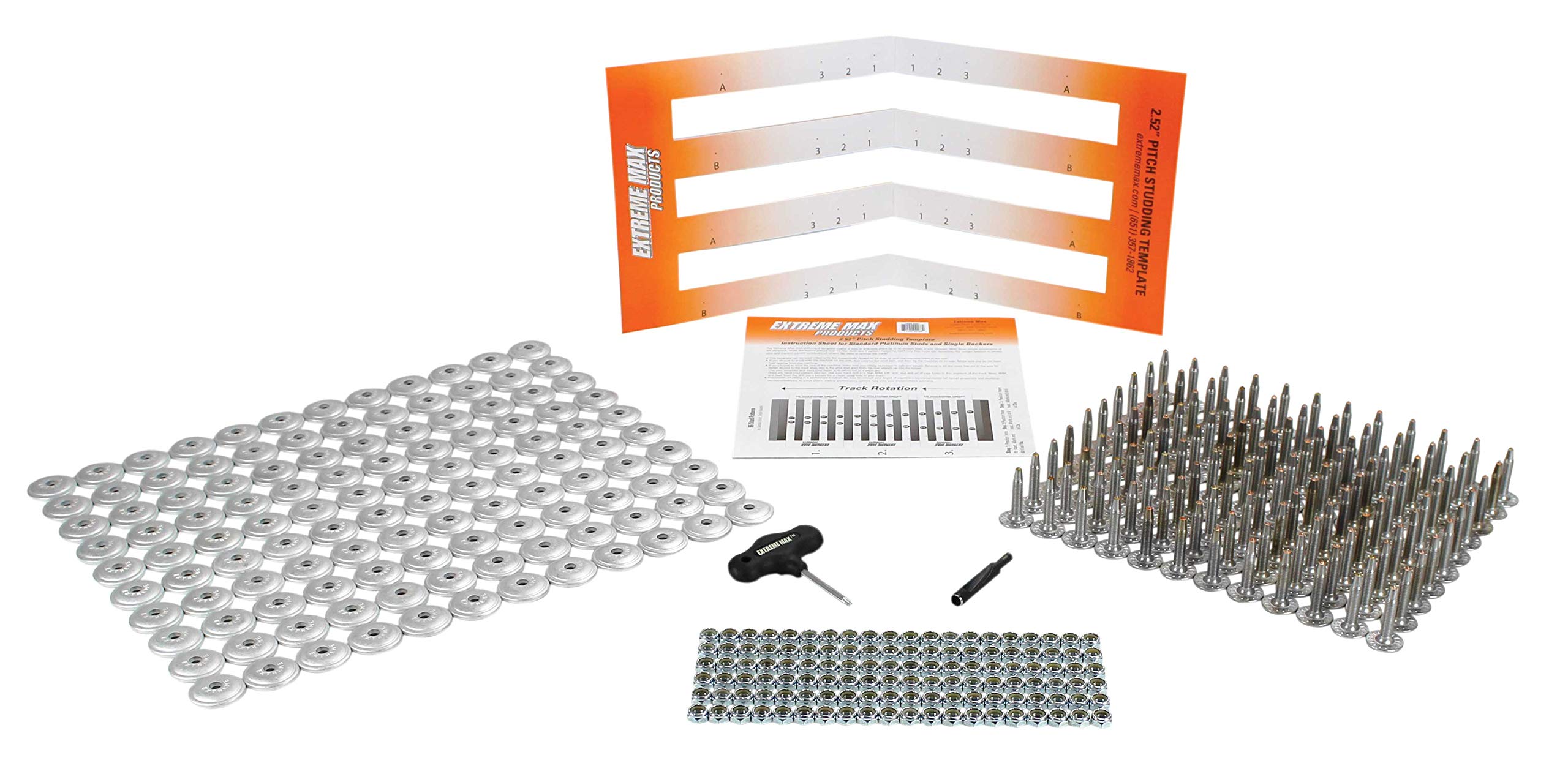 Extreme Max 5001.5499 120-Stud Snowmobile Track Pack with 1.25