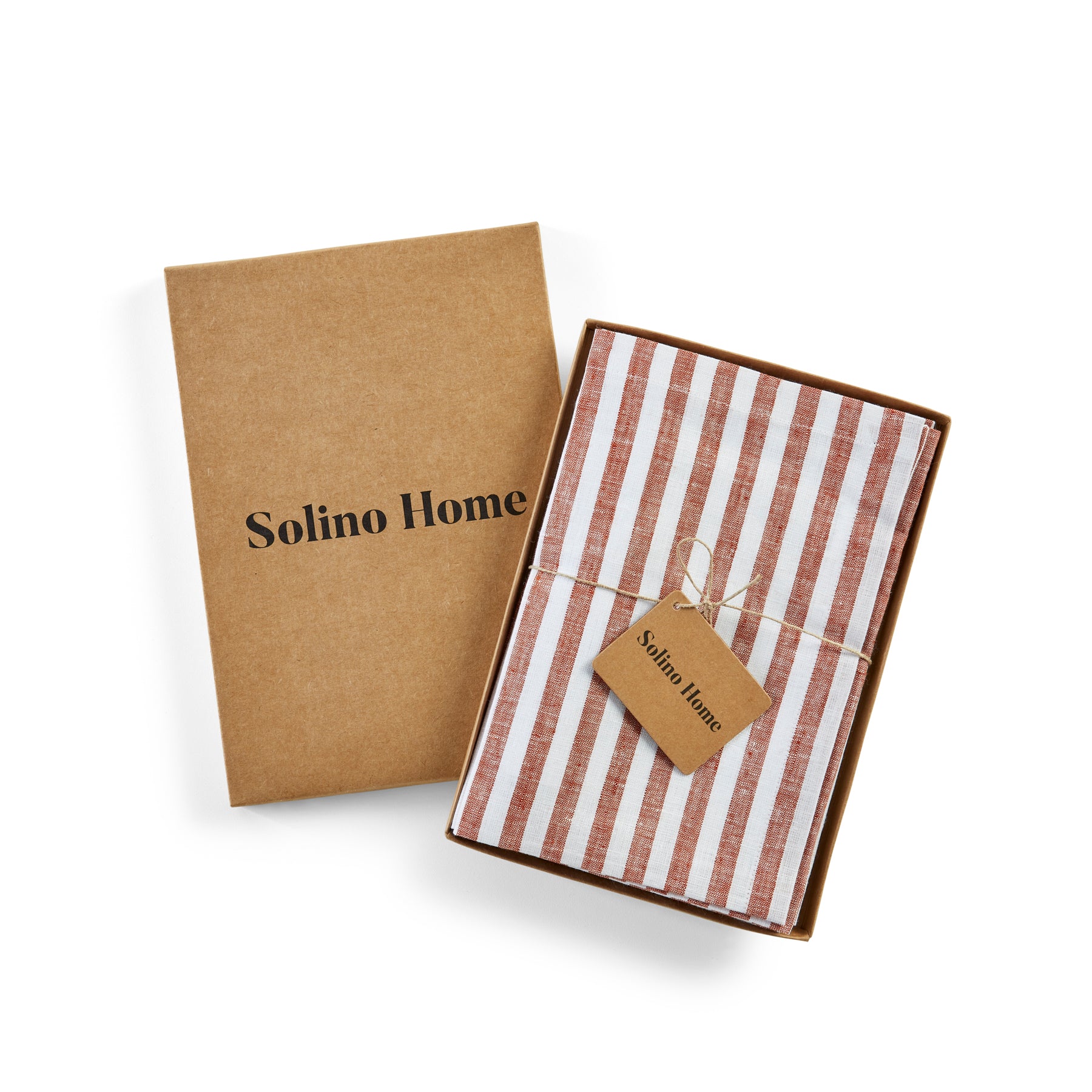 Amalfi Stripe Cotton Napkins Set of 12 - Premium Dinner Napkins for Formal Dining, Parties & Holiday Table Decor - Elegant Italian-Inspired Table Linens