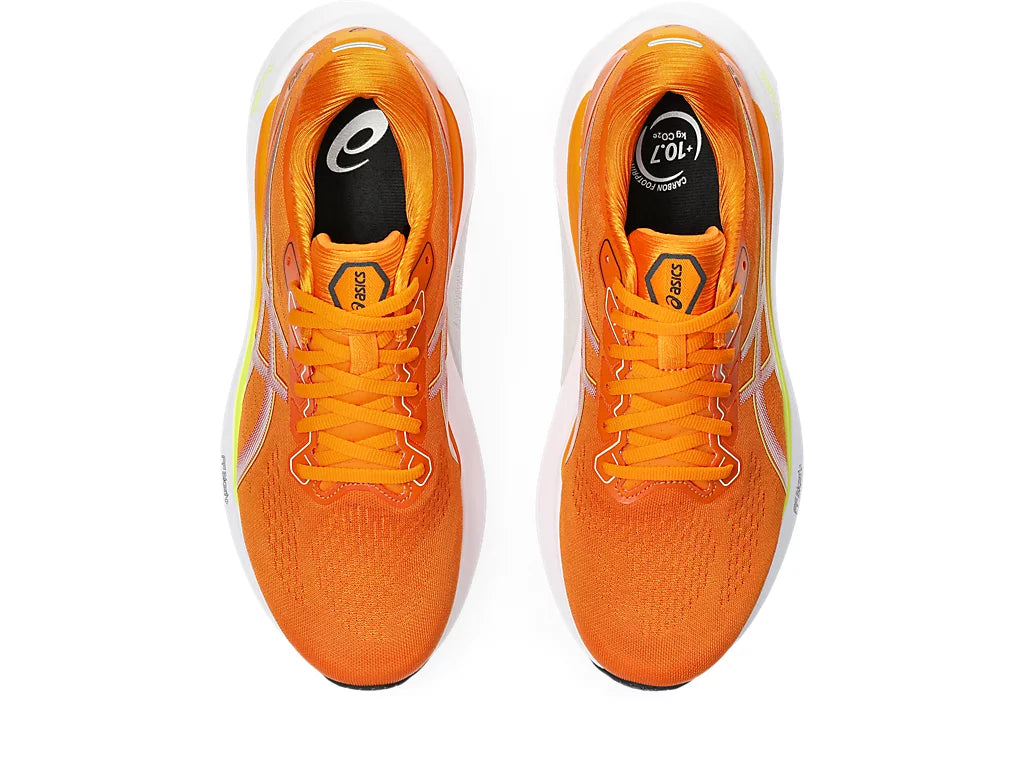 ASICS Men's GEL-KAYANO 30 Running Shoes - Bright Orange/White | Maximum Cushioning & Stability for Long-Distance Running & Jogging