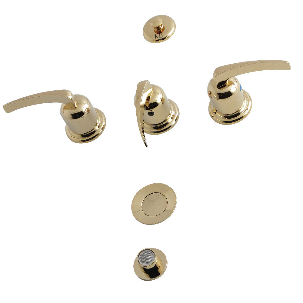 Kingston Brass KB6321EFL Centurion Three Handle Bidet Faucet