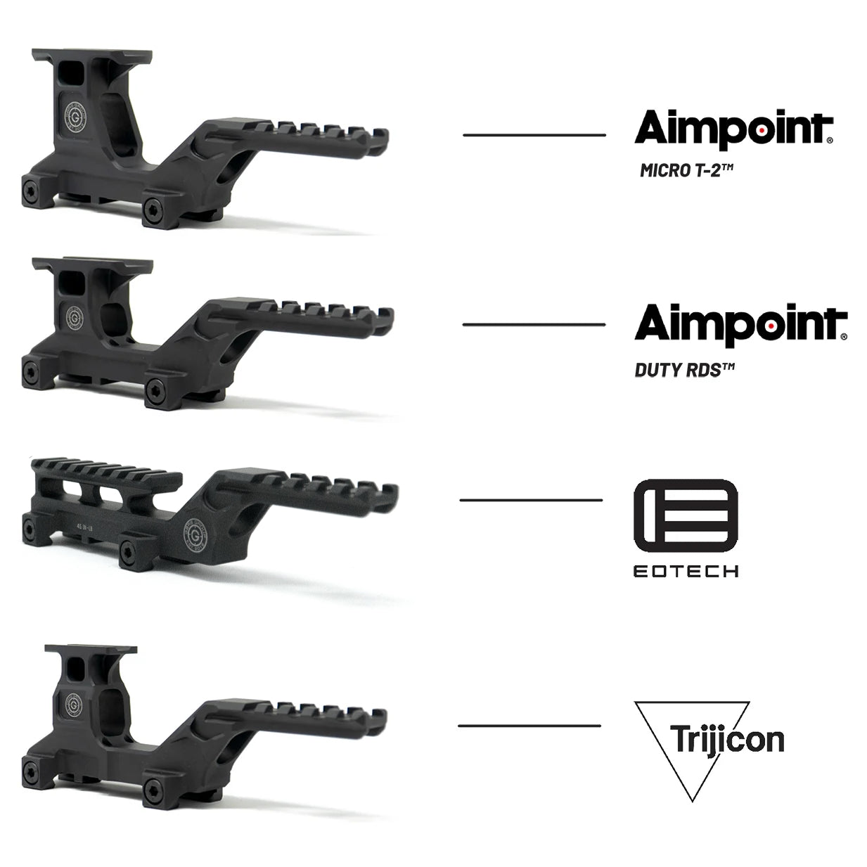 GBRS Hydra Mount - Premium Optic & Laser Mount for Firearms | NVG Ready, Made in USA | Perfect for Tactical Shooting, Hunting & Night Vision Operations