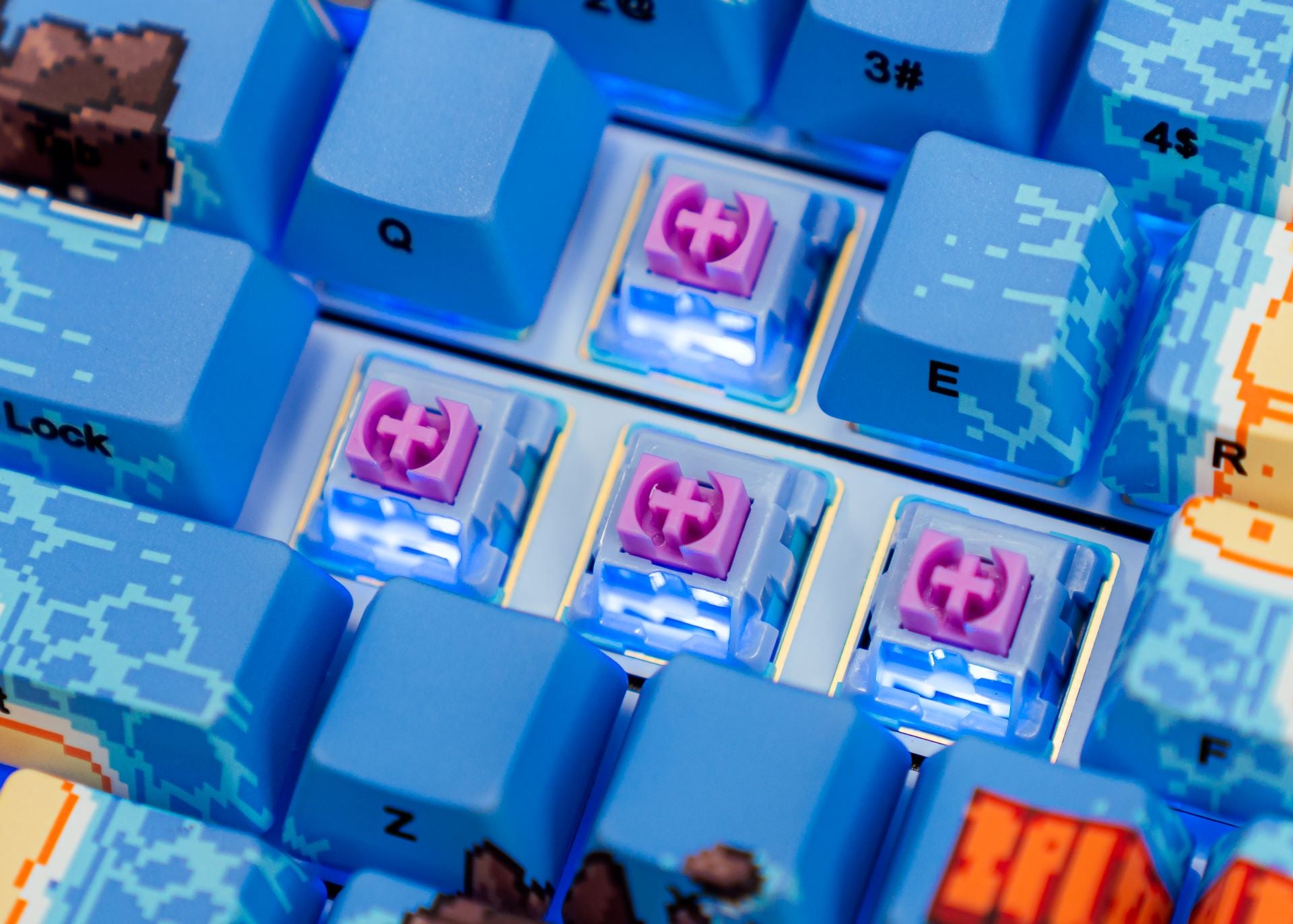 Higround 36 Switch Set - Dreamland Linear Pre-Lubed Mechanical Keyboard Switches | Smooth Typing for Gaming & Office Work