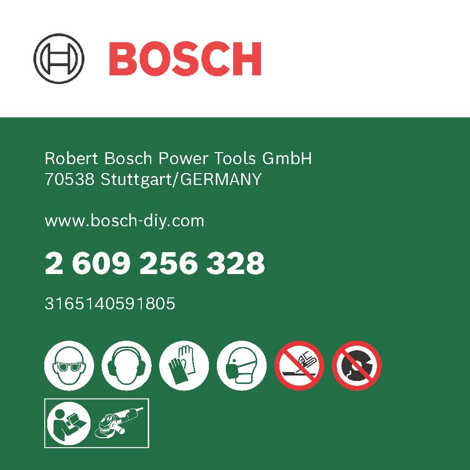 Bosch 2609256328 115mm x 2.5mm Straight Cutting Disc for Stone - Ideal for DIY Projects and Construction Work