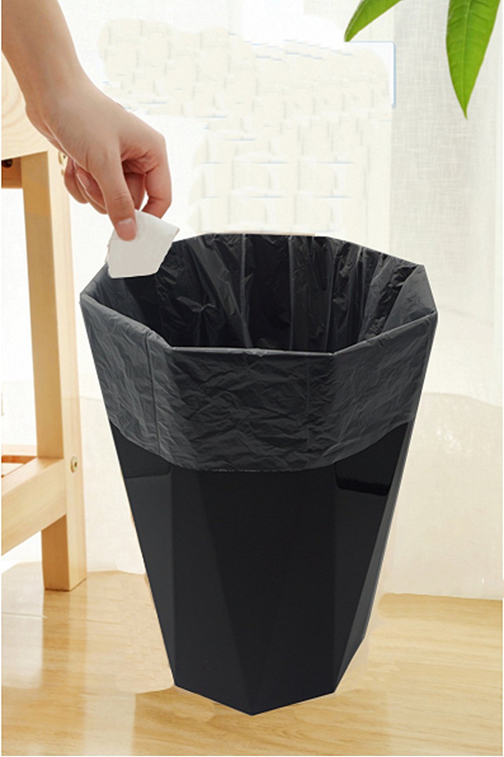 Gereen 1.6 Gallon Extra Strong Small Trash Bags - 120 Count Clear Garbage Can Liners for Bathroom, Office & Kitchen Waste Disposal